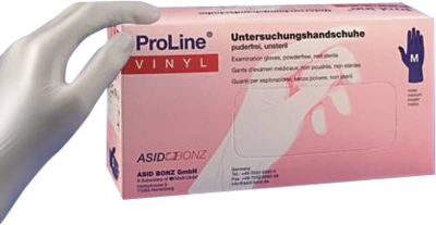 PROLINE Plus Vinyl Unt.Handschuhe puderfrei M