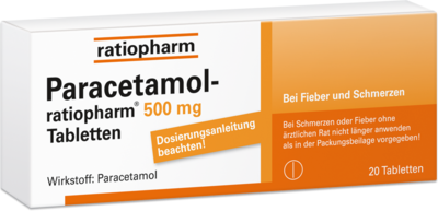 PARACETAMOL-ratiopharm 500 mg Tabletten