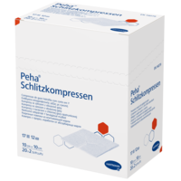 PEHA SCHLITZKOMPRESSEN 10x10 cm steril