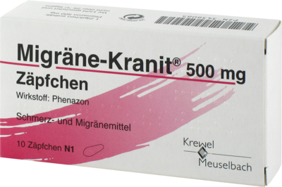 MIGRÄNE KRANIT 500 mg Zäpfchen