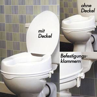 TOILETTENSITZERHÖHUNG Savanah 10 cm mit Deckel