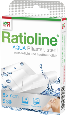 RATIOLINE aqua Duschpflaster Plus 5x7 cm steril