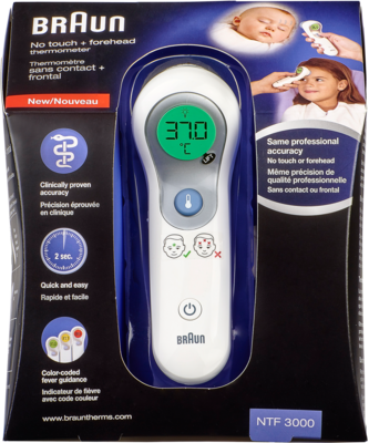 BRAUN NTF3000 no-touch & Stirnthermometer