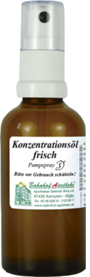 KONZENTRATIONSÖL frisch Hautspray