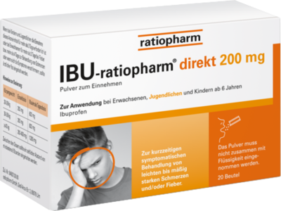 IBU-RATIOPHARM direkt 200 mg Pulver zum Einnehmen