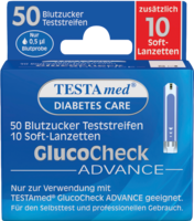 TESTAMED GlucoCheck Advance 50 Teststr.m.10 Lanz.