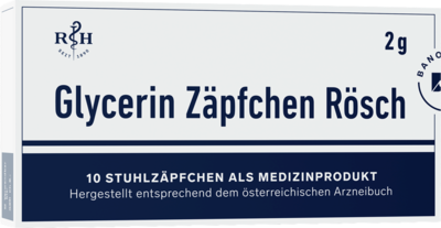 GLYCERIN ZÄPFCHEN Rösch 2 g gegen Verstopfung