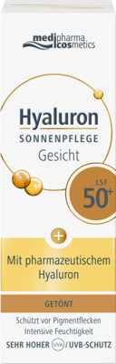 HYALURON SONNENPFLEGE Gesicht Creme LSF 50+ getönt