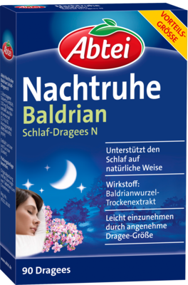 ABTEI Nachtruhe Baldrian Schlaf-Dragees N