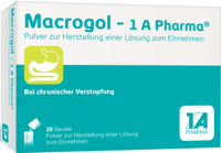 MACROGOL-1A Pharma Plv.z.Her.e.Lsg.z.Einnehmen