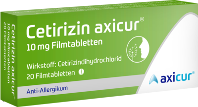 CETIRIZIN axicur 10 mg Filmtabletten