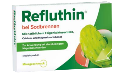 REFLUTHIN bei Sodbrennen Kautabletten Minze