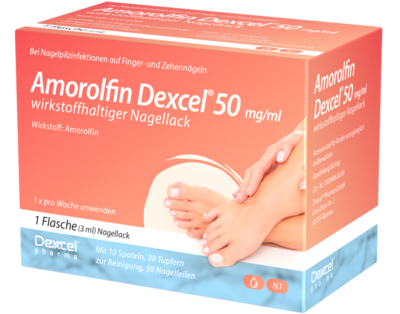 AMOROLFIN Dexcel 50 mg/ml wirkstoffhalt.Nagellack